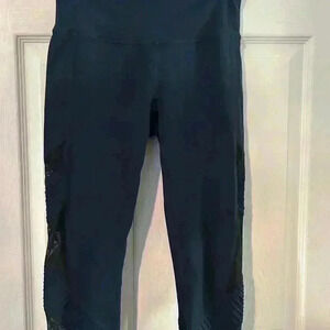 Athleta blue/ black leggings. Small.Gently used.